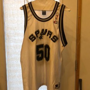 Vintage Champion David Robinson Spurs Jersey